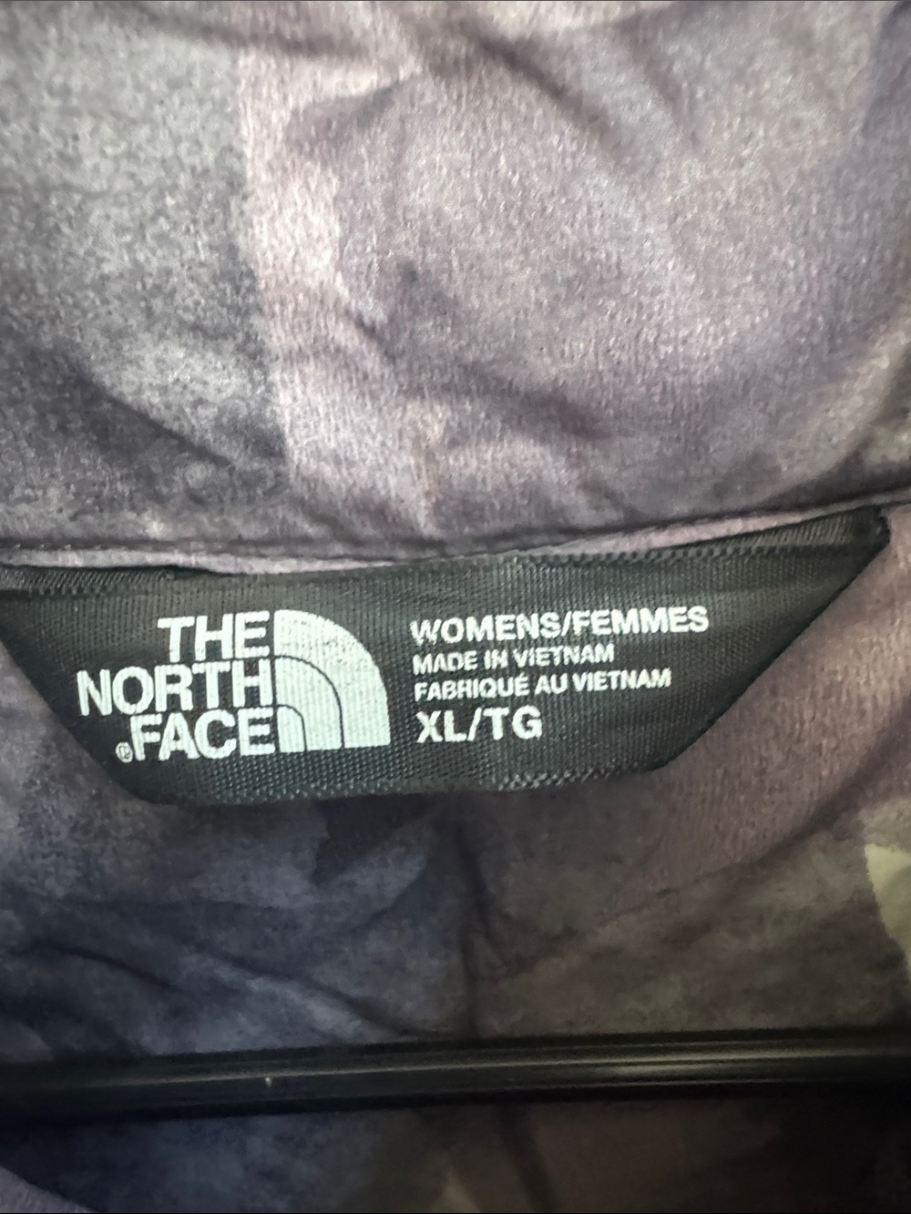 The North Face Women's Quilted Puffer Jacket - Eggplant Purple & Dark Gray - Picture 6 of 8